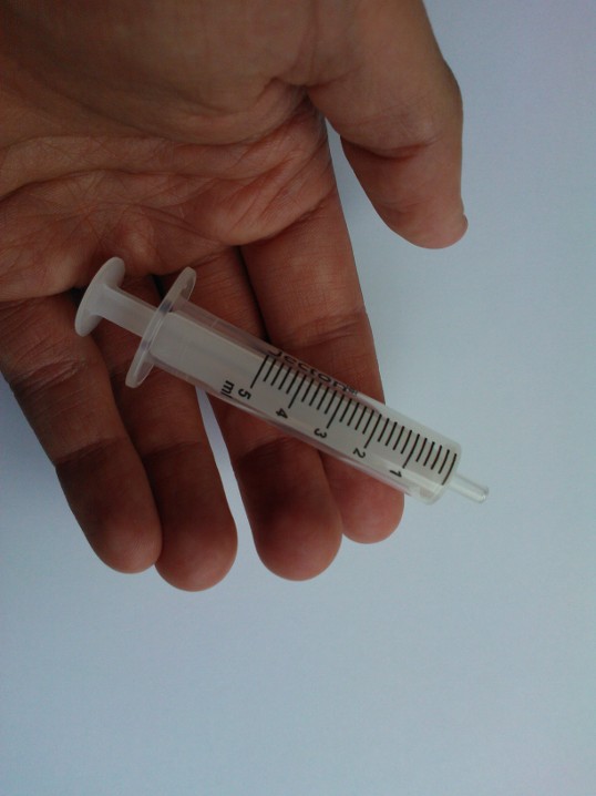 Plastic syringe - make handling liquid gallium easier!